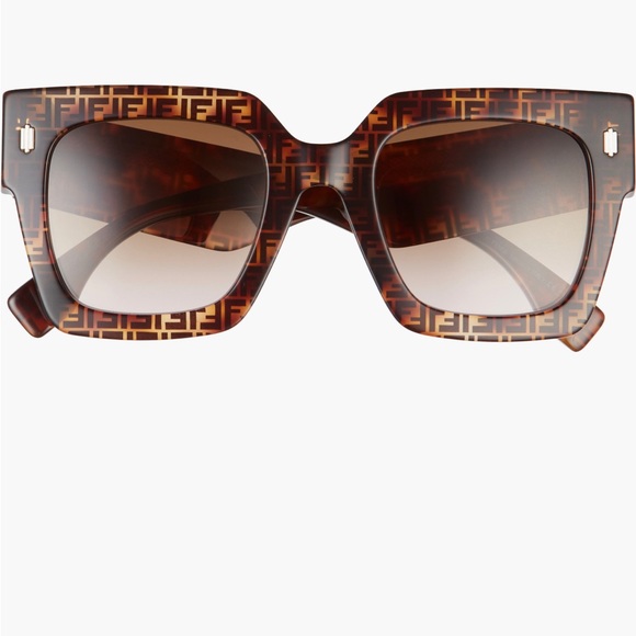 Fendi 52mm rectangle sunglasses - Picture 5 of 8
